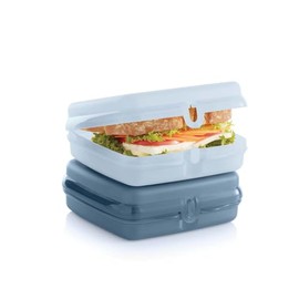 Tupperware Eco+ Sandwich Keeper Set, Modern, Vibrant, 2 Count, 5.3 x 2 x 5.7 inches