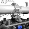 6 Pcs Stage Lighting Safety Cables with Spring Hook Glue