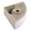 Small Corner Wall Mount Bathroom Sink and Faucet Combo -