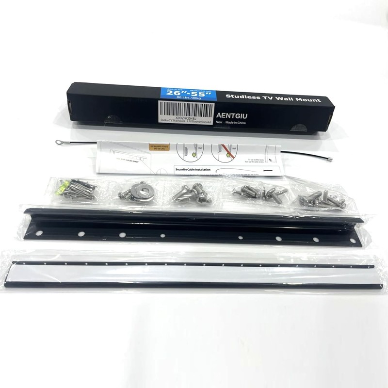 AENTGIU Studless TV Wall Mount, Heavy Duty Drywall TV Bracket