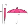 WENDIN Pagoda Peak Old-Fashionable Ingenuity Umbrella Parasol (Rose red)