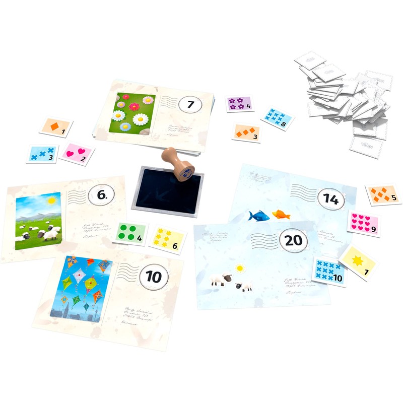 HABA 306710 Pio Postdove, Tile Game from 5 Years, Colourful