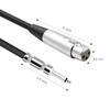 LoongGate Microphone Cable XLR Female to 1/4 Inch 6.35 mm