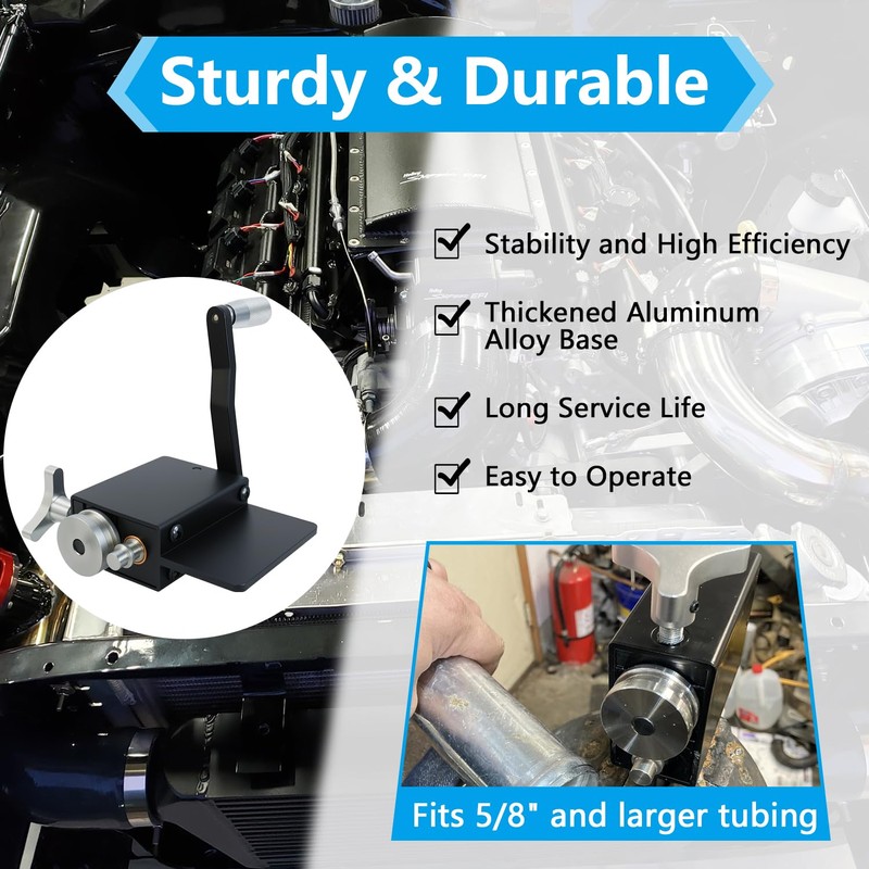 TXRXIZ Tube Pipe Bead Roller Tool, Bead Roller Intake and