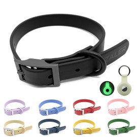 ZALER Waterproof Dog Collar, Adjustable Odor Proof Dog Collars Easy to Clean, Soft Comfortable Pet Collars for Large, Medium Small Dogs (XS, Black, 1pc)