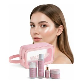 Kit Skincare Girl 4 Piezas Con Extracto De Arroz Piel Suave!
