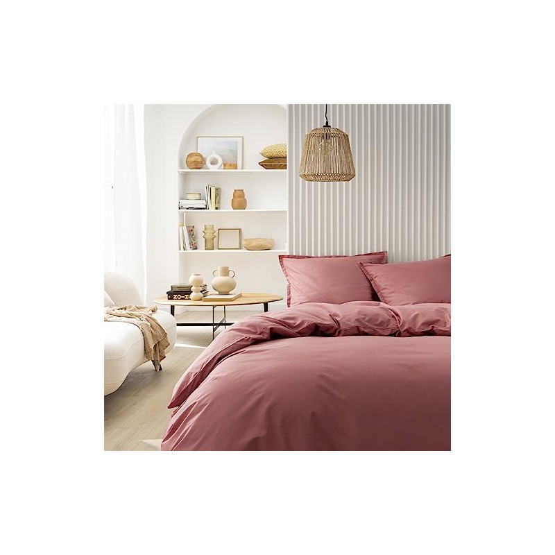 Essix Cotton Flat Sheet Soft Indian Pink 180 x 290