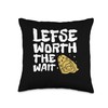 Lefse Worth The Wait Flatbread Norwegian Cuisine Throw Pillow