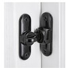 Door Latches,90/180 Degree Gate Lock,Flip Gate Latches Hardware Black
