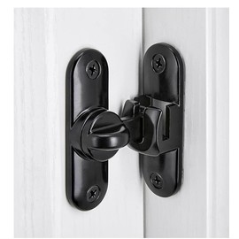 Door Latches,90/180 Degree Gate Lock,Flip Gate Latches Hardware Black