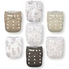 Nora's Nursery Cloth Diapers 7 Pack with 7 Inserts &