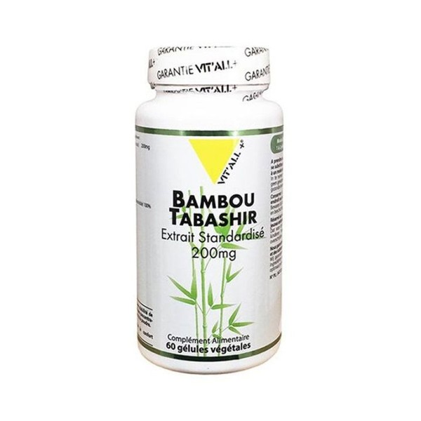 Vitall+ Bambou Tabashir Bio 200mg Extrait Standardisé 60 gélules végétales