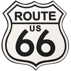 US Route 66 Airplane Travel Sticker Waterproof Paper Sticker ~ Suitcase
