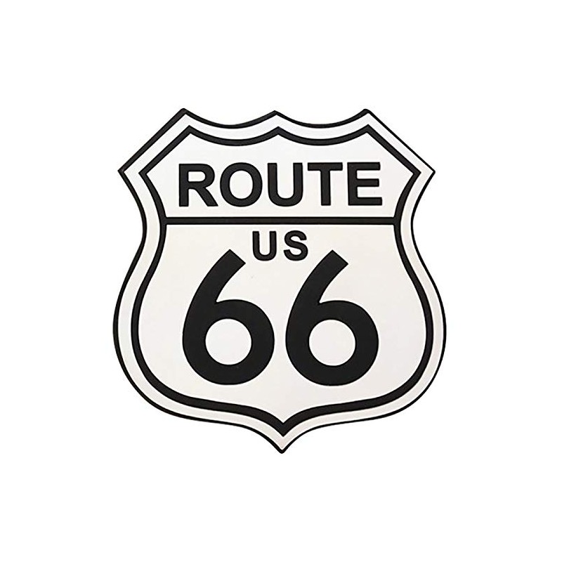 US Route 66 Airplane Travel Sticker Waterproof Paper Sticker ~