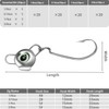 Kulport Swimbait Jig Heads with Luminous Fish Eye 20 Pack