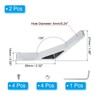 PATIKIL 135 Degree Angle Corner Brackets, 1Set 4.33x0.55 Inch Aluminum