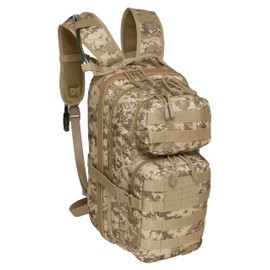 Fieldline Surge Tactical Hydration Pack Military Backpack With MOLLE System | Survival Bug Out Bag | 22L Storage Capacity + 3L Reservoir (Digital Sand) (Digital Sand)