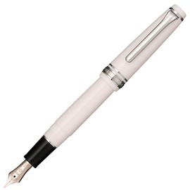 Sailor Fountain Pen, Professional Gear Slim Silver White Fine Point 11-1222-210