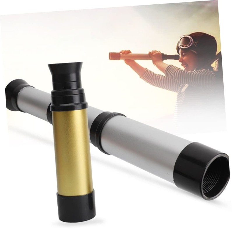 Kisangel 2Pcs Pirate Telescope Collapsible Design for Outdoor Exploration Material