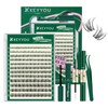 KEYYOU Flora Nova Spider Lash Clusters Kit Natural D Curl