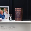 Elegant Wooden Memorial Urn, Small Ashes Keepsake, Decorative 5-Inch Box,