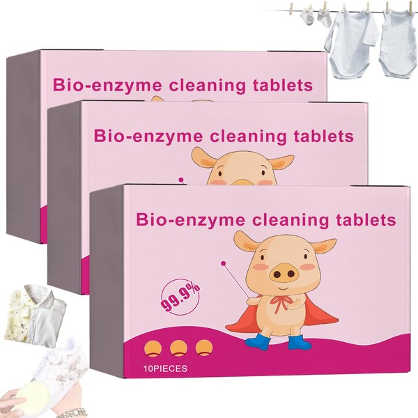 MHDUYEG 3 Box Multifunctional Bioenzyme Cleaning Tablets Multi-Functional Bio Enzyme