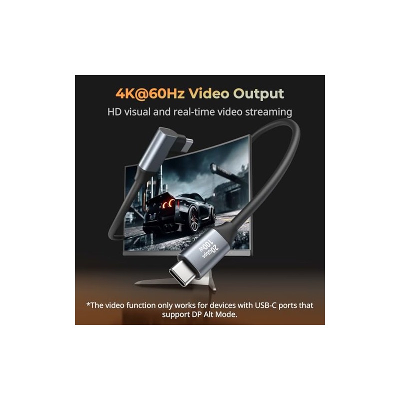 SMALLRIG Cable de datos USB C a USB C 1.97