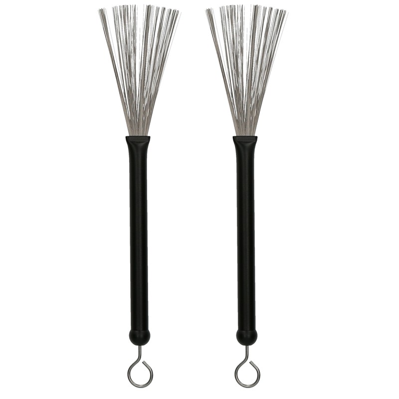 Drum Stick Brush Set Jazz Retractable Metal Wire 5A Bamboo