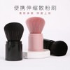 A5 Portable Folding Daily Makeup Blusher and Powder Brush Free Size/Black 30ea