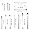 Baluue 12pcs Measuring Lab Spatula Stainless Steel Mini Spatula Micro
