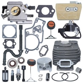 Adefol 52mm Big Bore Cylinder Piston Carburetor Air Filter Kit For Stihl MS380 038 New