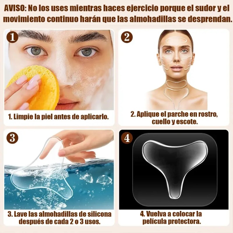 Parches Antiarrugas De Silicona Grado Médico Skin Lift