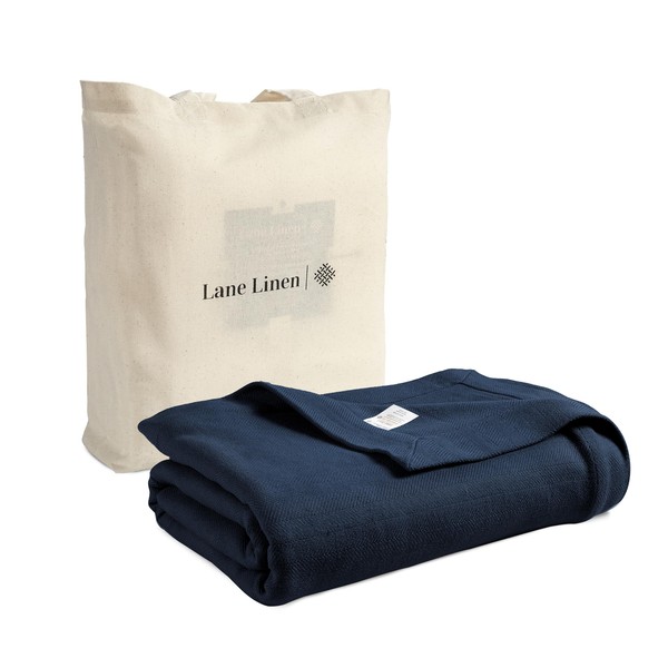 LANE LINEN King Bed Blanket - 100% Cotton Bed Blankets