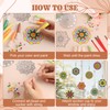 Nlicrst 32 Sets Mandala Suncatchers Ornaments Decorations DIY Window Paint