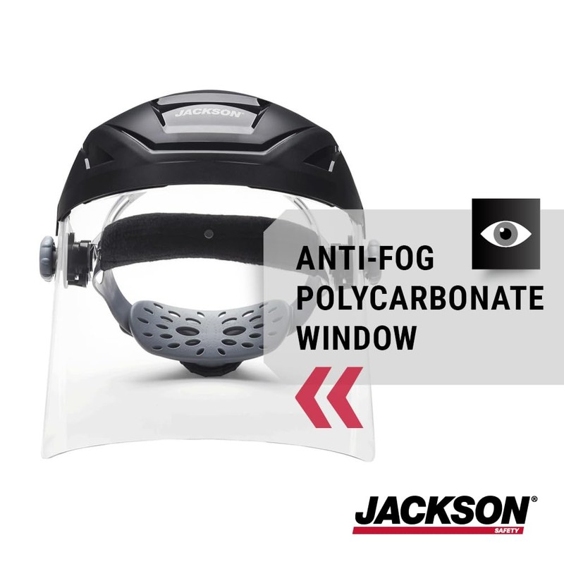 Jackson Safety 14262 F4XP Premium Face Shield/Face Guard, Ratcheting Safety