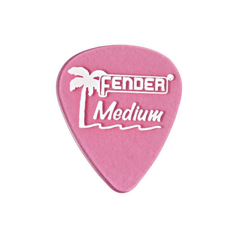 Fender 351 California Clears Guitar Picks, 12 Pack, Burgandy Mist,
