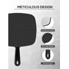 BEFUI Extra Large Handheld Mirror，Hand Salon Mirror with Handle for