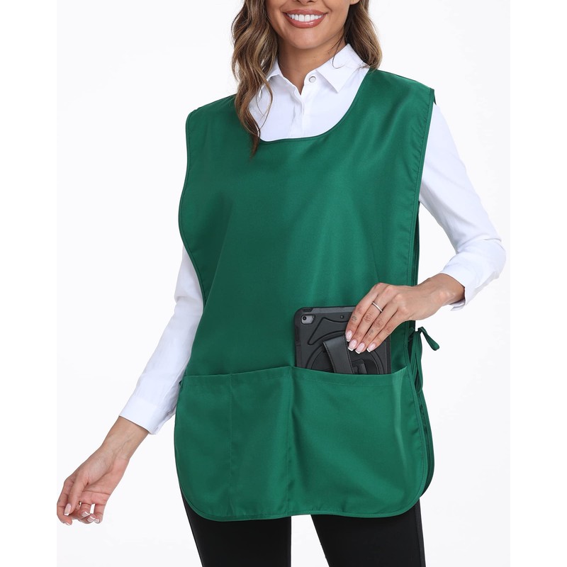 Xeoxarel 3 Pack Unisex Cobbler Apron with 3 Pockets Vest,