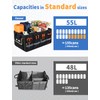 Oasser Car Trunk Organizer Collapsible Multi Compartments SUV Trunk Organizer