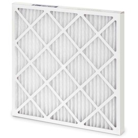 Pleated MERV 8 Standard Capacity Air Filter, 24"W x 20"H x 2"D, Lot of 12