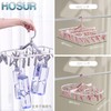 HOSUR Pinch Hanger, 32 Pinch Laundry Hanger, Foldable, Small Storage