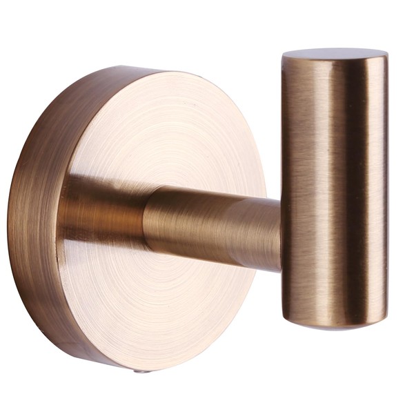 Cain Gold Robe and Towel Hook - Elegant Bath Accessories