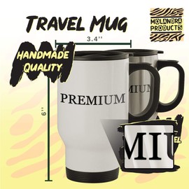 Molandra Products Never in My Wildest Dreams Did I Imagine I'd Go Up to A Bank Teller with A Mask On Asking for Money - Stainless Steel 14oz Travel Mug, Silver