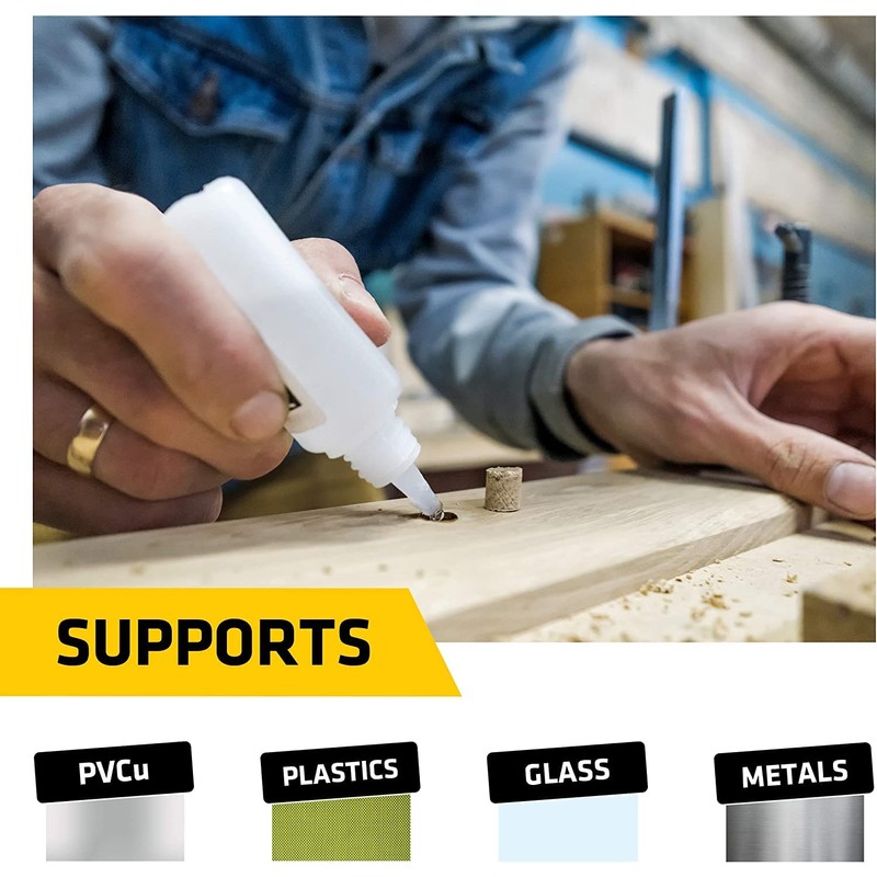 3 PCS EVERBUILD INDUSTRIAL GRADE SUPER GLUE HV HIGH VISCOSITY
