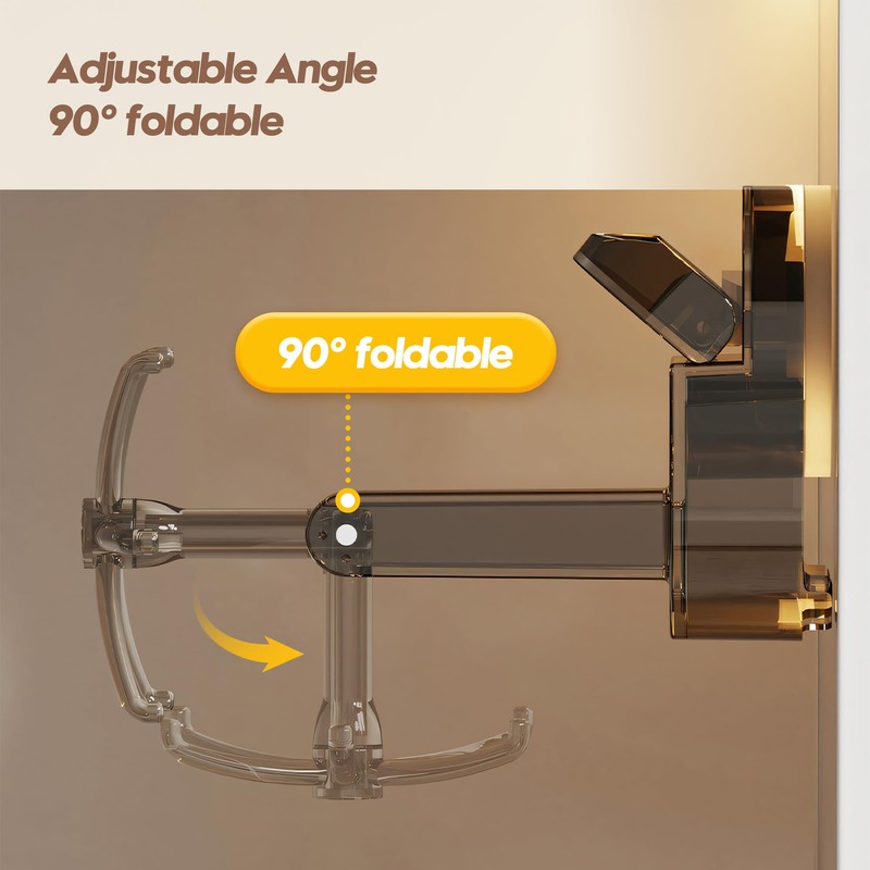 Sea Team 360° Rotatable Utensil Hooks - Reusable Suction Cup