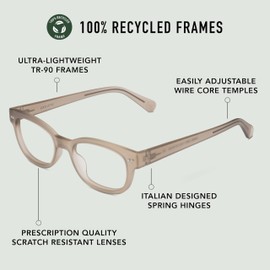 LOOK OPTIC Keaton Progressive Readers-Stylish Unisex Prescription Quality Glasses