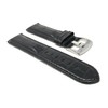 Bandini 18mm Mens Italian Leather Watch Band Strap - Black