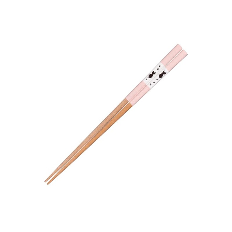 Sunlife H-06822 Pastel Cat Chopsticks for Adult, Dishwasher Safe, Pink,