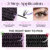 Lash Clusters Kit Natural Eyelashes Individual 3D Soft Cluster Lashes