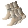 8 Pairs of Mens Socks Quarter "RELAXX, Cotton, Soft Loop